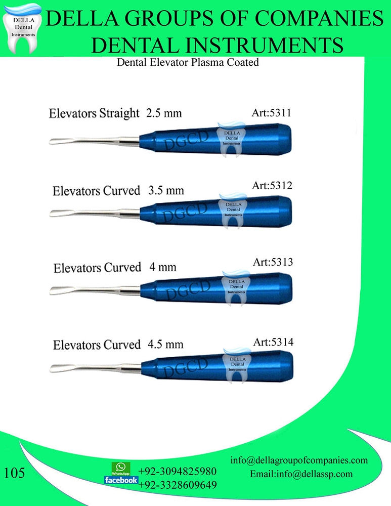 Dental Elevator Plasma Coated